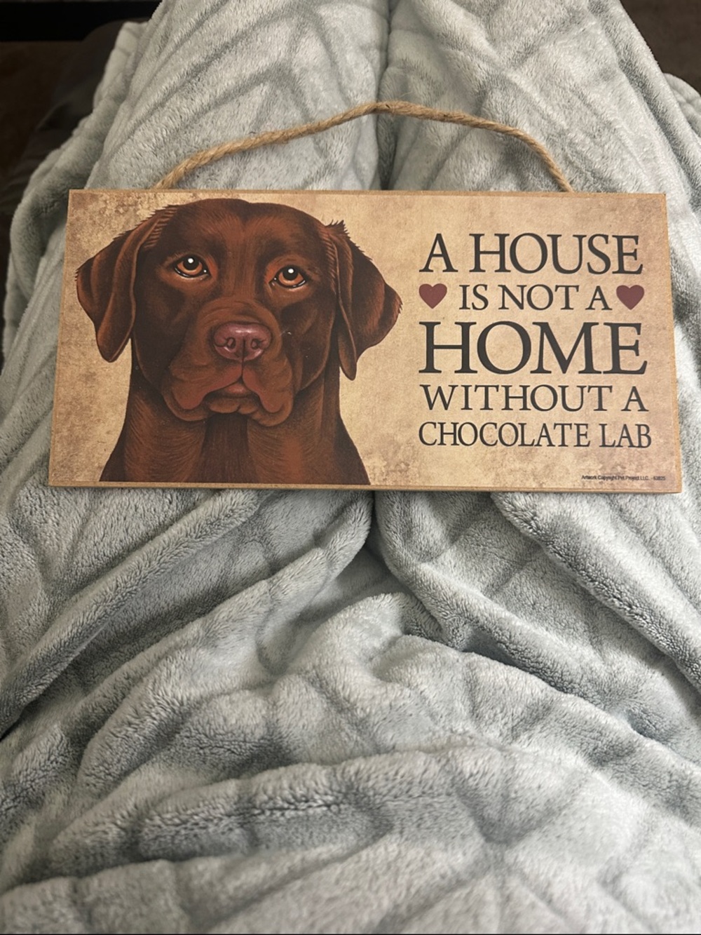 Love and Laughter Chocolate Lab Sign